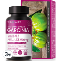 슬림플래닛 가르시니아 2500mg 108g, 180정, 3병