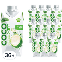 코코씸 코코넛 워터 오리지널, 330ml, 36개
