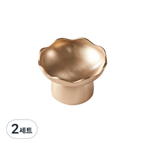 놋향 방짜유기 꽃 괄사 마사지기 + 파우치, 2세트, 은은한 골드빛(파우치)