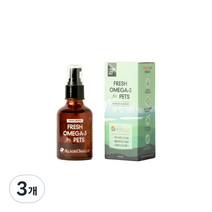 씽크라이크펫 반려동물 알래스카 프레시 오메가3 영양제 50ml, 어유, 3개