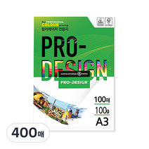 삼은파트너스 칼라레이저전용지 ProDesign 100g, A3, 400매