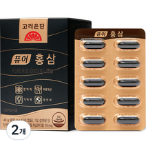 퓨어 홍삼 48g, 60캡슐, 2개, 60정