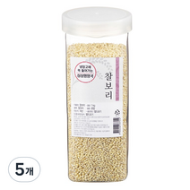 월그그린 싱싱영양통 찰보리, 1kg, 5개