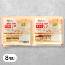 딜리조이 고소한 국산콩 두부, 300g, 8개입