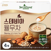 펄세스 스테비아 율무차 20p, 18g, 20개입, 4개