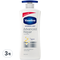 바세린 어드벤스드 리페어 로션, 400ml, 3개
