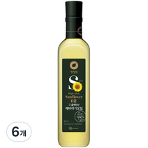 청정원 고 올레인산 해바라기 오일, 410ml, 6개