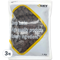 이르카 키론카오 다크 코팅 초콜릿, 1kg, 3개