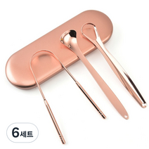 내모미해 혀클리너 3종 세트 로즈골드, 6세트