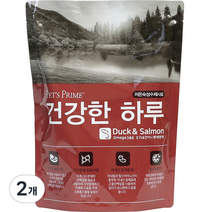 펫츠프라임 반려동물 전연령용 건강한 하루 오리 연어 동애등에 사료 5p, 1kg, 2개
