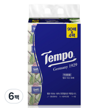 템포 프리미엄 천연펄프 소프트 티슈 4겹 90매, 4개입, 6팩