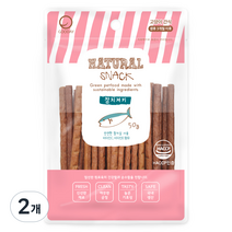굿데이 네츄럴 스낵 고양이 간식, 참치져키, 50g, 2개