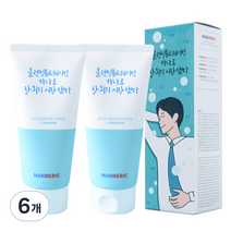 매너릭 폼클렌징 앤 쉐이빙폼 올인원, 120ml, 6개