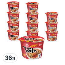 오뚜기 김치면 용기 105 g, 36개, 105g