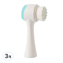 저자극 모공 세안 클렌징 브러쉬, 민트, 3개