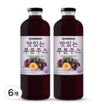 참앤들황토농원 맛있는 푸룬주스, 6개, 1000ml