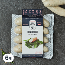 존쿡델리미트 브랏부어스트 소시지, 320g, 6개