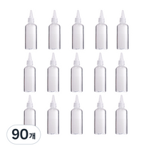 타이탄 뽀족캡 투명 소분 공병 30ml 뚜껑색상 랜덤발송, 90개