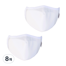 여름용 MB필터 풍기 인견 마스크 화이트, 1개입, 8개