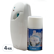 자동분사기 + 아로마에어 실내용 방향제 코튼브리즈, 4세트