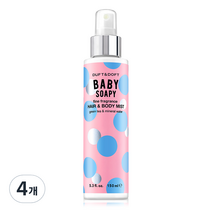 더프트앤도프트 파인 프라그란스 헤어앤바디미스트 베이비소피, 150ml, 4개