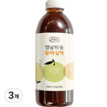 몽미당 경남하동 황매실액, 1000ml, 3개