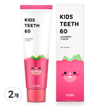 라비킷 키즈티스60 저불소 유아치약, 60g, 2개