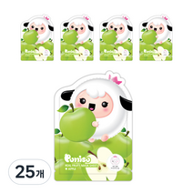 뿌띠슈 어린이용 리얼 프루츠 마스크시트 사과, 18ml, 25개
