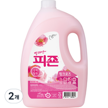 피죤 레귤러 섬유유연제 본품 핑크로즈, 3000ml, 2개