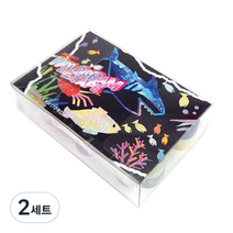 신우리테일 도안없는 홀로그램 아트 마스킹테이프 DIY 꾸미기 12색 테이프 12개+도안X, 홀로그램 테이프, 2세트