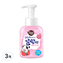샤워메이트 말랑카우 버블 핸드워시 딸기우유향, 500ml, 3개