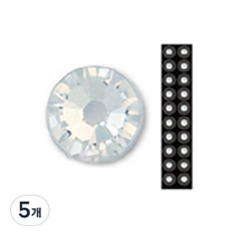 와사비네코 미미츠보 쥬얼리 귀지압패치 M 3.0mm 20p, 크리스탈, 5개