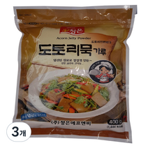 청은 도토리묵 가루, 400g, 3개