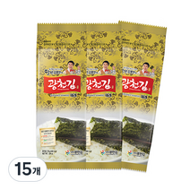 광천김 달인 김병만의 대용량 재래 식탁김, 55g, 15개