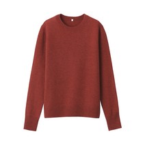 무인양품 여성용 MUJI 야크 혼방 울 크루넥 스웨터 BAC20A0A