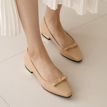 분홍코끼리 발레리나 골드 레더 플랫 2cm