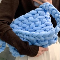끌레어 핸드메이드 자이언트얀 핸드백 DIY 패키지 중형, TYPE 03 블루, 1세트