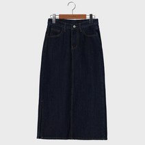 시크폭스 여성용 에니슬릿 데님 롱 스커트
