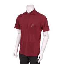 남성용 스판 아웃도어 반팔 집업 티셔츠 CODHS721