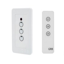 GRB 무선 전등 스위치 고급형 3구, 1개