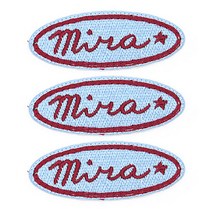 열접착식 mina 와펜, 라이트블루, 3개