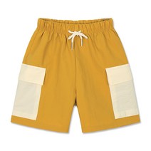 데이데이 아동용 밀크 배색 카고 반바지 UNI0791