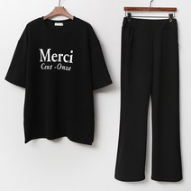 티탁 여성용 빅사이즈 데일리 멀시 트레이닝 상하의 세트
