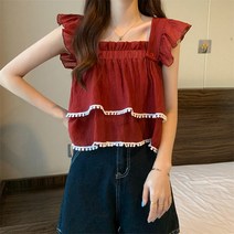 레몬소울 라콘 프릴 나시 블라우스