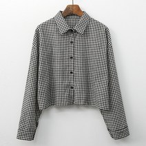 티탁 여성용 잔고방 체크 숏셔츠