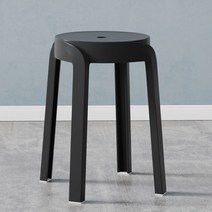 라라하우스 레인보우 원형 스툴 의자, 블랙