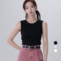어썸어라운드 여성용 골지 슬리브리스