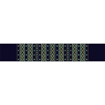 북유럽 에스닉 패턴 디자인 아트 테이블러너, 16, 32 x 190 cm