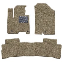 포시즌 차량용 코일카매트 확장형 1+2열, 브라운, 현대 투싼 NX4 하이브리드용, 현대