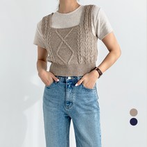 바블링브룩 여성용 피셔 뷔스티에 니트 조끼